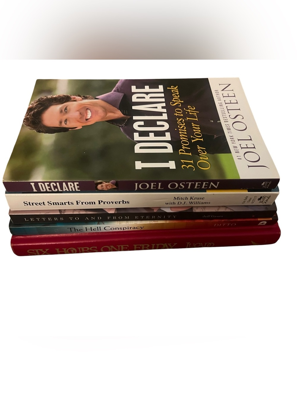Christian Living, Faith, Devotional, Novels Lot of 5 Books